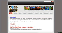 Desktop Screenshot of cobbphotosociety.com